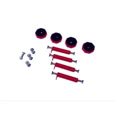 kit completo espaçadores/ softpads / parafusos -reposição