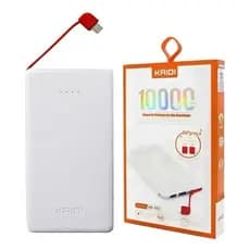 Bateria portátil Kaidi 10000mAh com Proteção Inteligente para Dispositivos