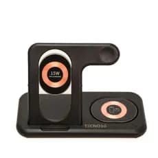 Carregador 4X1 Qi Por Indução Sem Fio Celular Apple Android Wireless - Sem impostos, já no Brasil!