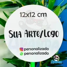 Adesivos Personalizados 12x12 cm - Com Sua Arte ou Logo