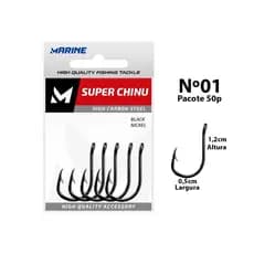 Anzol Marine Sports Super Chinu 4x Black Nickel Super Resistente