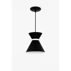 Pendente Luxo Kit1 Preto Branco Luminaria Decoração Sofisticação Iluminação Decorativa Interiores