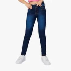 Calça Jeans Feminina Infantil Skin Ziper Bolso Menina Cores Moda Shopee Estilo Criança Juvenil 10-16