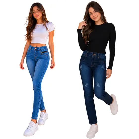 Calça Jeans Feminina Infantil Skinny Menina Bolso Cores Moda Estilo Criança Juvenil Premium 10 ao 16
