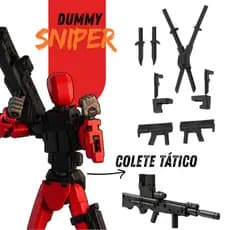 Boneco/Brinquedo Action Figure Articulado Dummy Project Sniper