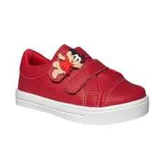 Tênis Infantil Menina Mônica Vermelho Confortável 20 Ao 34