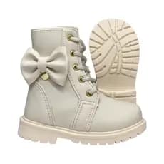 Bota Tratorada Off Creme Infantil Feminina 20 Ao 34