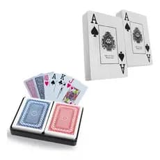 Kit Baralho 108 Cartas De Plastico  Original Lavável