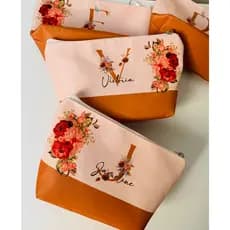 kit com 16 Necessaire Feminina Personalizada com Nomes