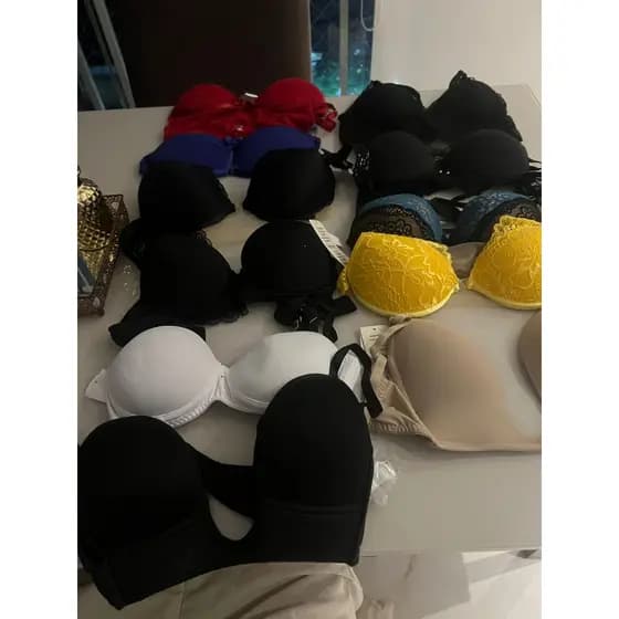 Kit 11 Sutiãs Com Bojo Tamanho P Novos Todos Com Etiqueta Vários Modelos
