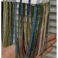 Kit Colar e Brinco Feminino Choker Riviera Zircônias Folheado