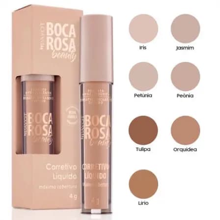 Boca Rosa Corretivo Líquido Máxima Cobertura