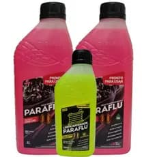 Aditivo Paraflu Pronto para Uso Rosa + Limpa Radiador Paraflu Remove Ferrugem Óleo Sujeira