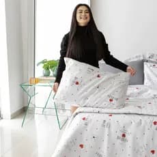 Cobre leito Tipo Colcha Para Cama Casal Padrão Com 03 Peças Coleção Essencialle Estampado 150 Fios