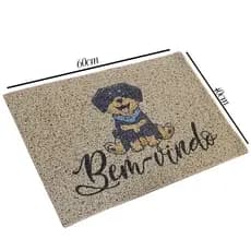 Capacho Kapazi Tapete de Entrada Vinil Pet Antiderrapante Impermeável 40x60cm para Casa Escritório