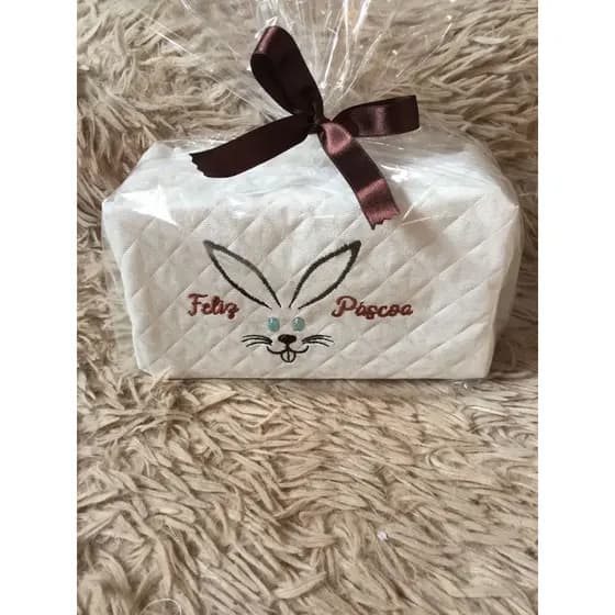 Necessaire Box Estojo Bordada Páscoa Presente Lembrança