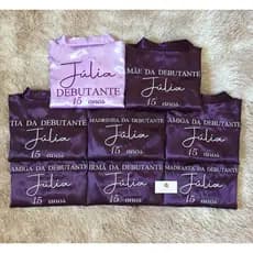 10 Robe De Cetim Bordado Personalizado Debutante e Nome Roupão Hobby *Leia a descrição antes de efetuar a compra*