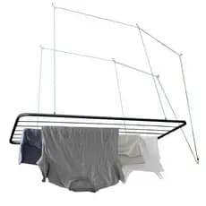 Varal de Teto em 90 cm + kit instalação Ideal para Pequenos Espaços