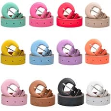 Cinto Feminino Com Fivela Retrô Cores Diversas Moda Blogueira Slim PLUS SIZE