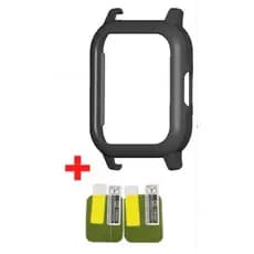 Kit Case Bumper Slim + 2 Películas Silicone Haylou Ls02