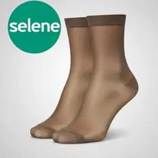 Meia Soquete Feminina Selene Fio 15 Social Fina Elástico Invisível