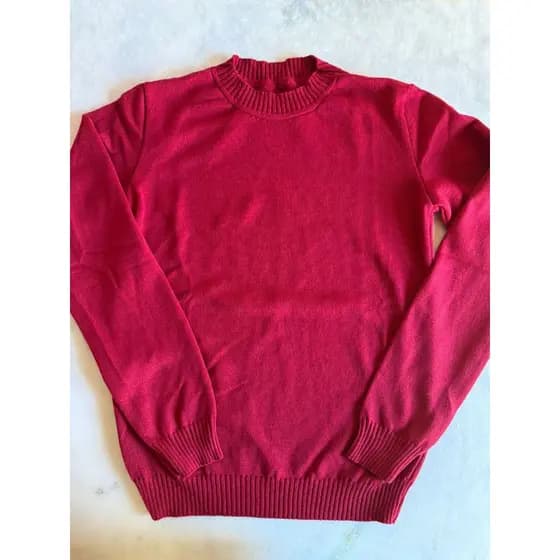 Blusa Básica Tricô Modal Vermelha