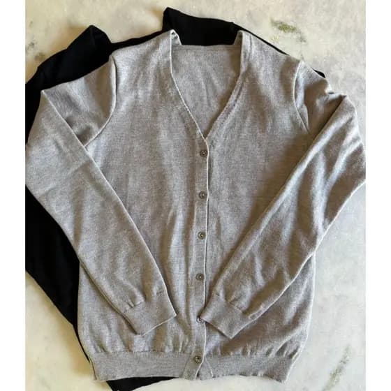 Casaco Feminino Cardigan Modal Tricô Fino Básico