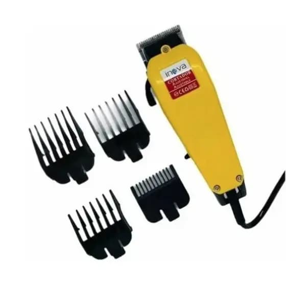 maquina de cortar cabelo barbear barba profissional 17 pecas Inova original