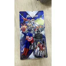 Boneco Capitão América + squeeze 300 ML