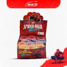 Slime Homem aranha caixa com 12