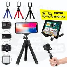 Mini Suporte Tripé De Mesa Para Celular Flexível Universal 18Cm