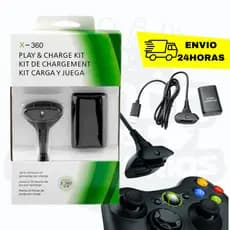 Kit Bateria Recarregável Para Controle Xbox 360 + Carregador