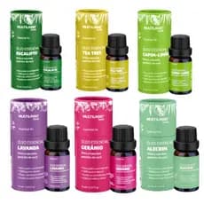 Óleo Essencial 100% Puro E Natural 10ml Lavanda/Gerânio/Limão/Hortelã/Laranja/Alecrim/Eucalipto