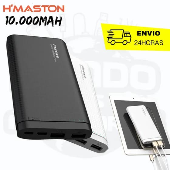 Bateria Portátil 10000mah Carga Rápida Original da Hmaston/Pineng - Pn931