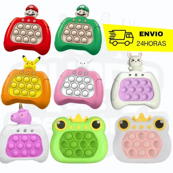 Brinquedo Pop It Eletrônico Anti Stress Quick Push Bolhas De Empurrar