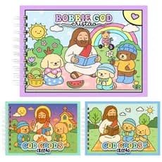 Livro de Colorir Bob God Cristao o Mais novo lançamento (ENVIO IMEDIATO 1 DIA)  Capa dura I Folha acetato I folha grossa