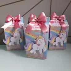 Kit Festa UNICORNIO - Lembrancinha - Personalizados - Decoração - Caixas Personalizadas