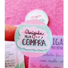 100 adesivos obrigada pela sua compra