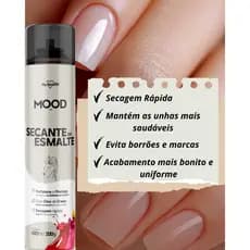 kit com 3 Secante De Esmalte Ae Mood 600ml Spray Unha Rápida