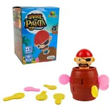 JOGO BARRIL PIRATA PEQUENO BRINQUEDO INFANTIL - ART BRINK