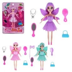 BONECA FADA ABBIE COM 4 ACESSÓRIOS INFANTIL PARA SE DIVERTIR -ART BRINK