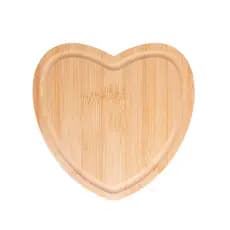 LYOR BANDEJA DE BAMBU HEART 17CM X 16,5CM X 1CM