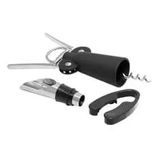 LYOR KIT 03 PEÇAS ABRIDOR VINHO LIGA DE ZINCO SACA-ROLHA