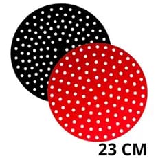 Tapete Protetor Silicone para Airfryer Fritadeira Elétrica 23CM Forro Redondo Cozinha Assar