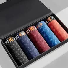 Kit 5 Cuecas Box Boxer Dry Fit Premium Com Forro De Algodão