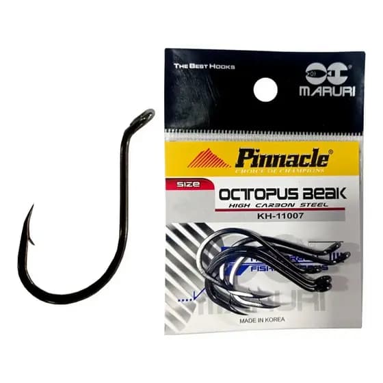Cartela Anzol Pinnacle Octopus Beak 12146 N9/0 - Maruri 5 unidades