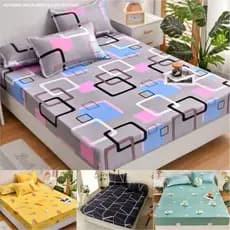 Jogo De Lençol Premium kit 3 Pçs Cama Casal Queen Solteiro Estampado Com Elástico