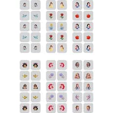 Adesivos Para Unha Infantil 480 Película  3D Princesas Exclusivas Nail Art Design Manicure Full HD