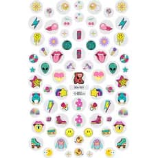 70 Adesivos Tematicos Pelicula Stickers Para Unha Autocolante Nail Art Nova Tecnologia Full HD 3D 11
