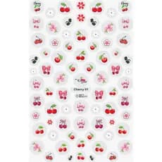 Adesivos De Unha Cereja Flor de Cerejeira Cherry Laço Cereja Alta Qualidade Nova Tecnologia HD 3D